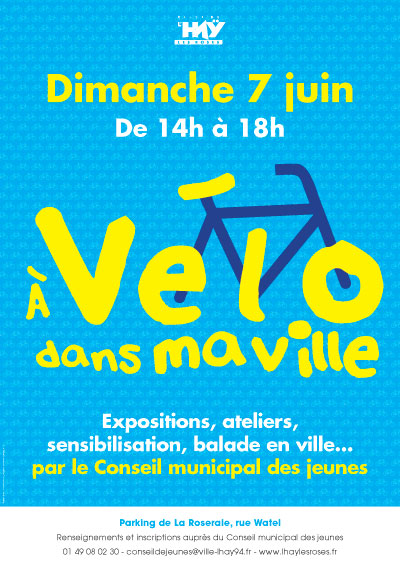 Affiche de la campagne 'À vélo dans ma ville'